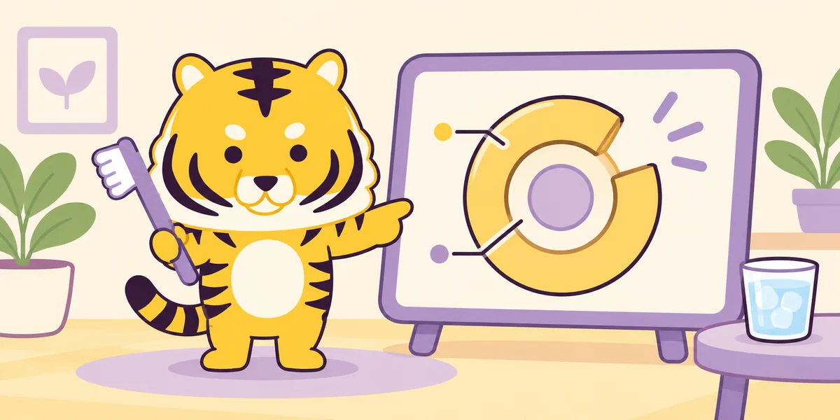 知覚過敏はどうして起こる？を表したイラスト（大阪あわじ歯科のトラ）