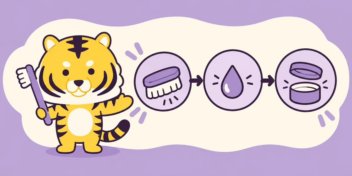 神経の治療(根管治療)はどんなことをするの?を表したイラスト(大阪あわじ歯科のトラ)